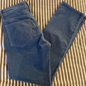 MOTHER lil mid rise hiker hover corduroy jeans hopscotch